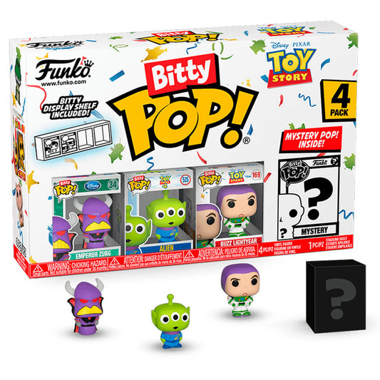 Blister 4 Figuras Bitty Funko POP! Disney Toy Story Zurg