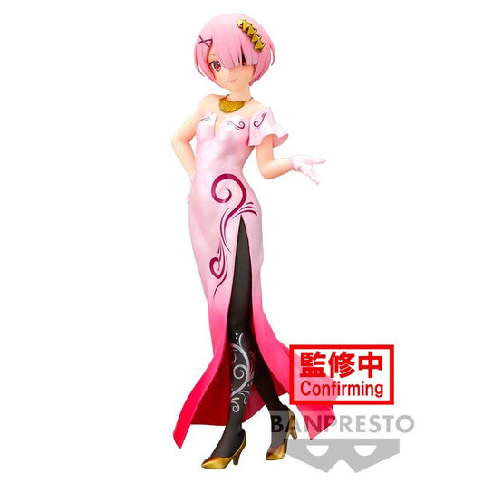 Re:Zero Starting Life in Another World Glitter & Glamorous Ram Figura 23cm