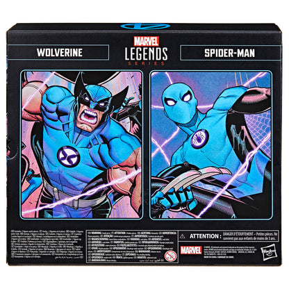 Marvel Fantastic Four Wolverine Spiderman pack 2 Figuras 15cm