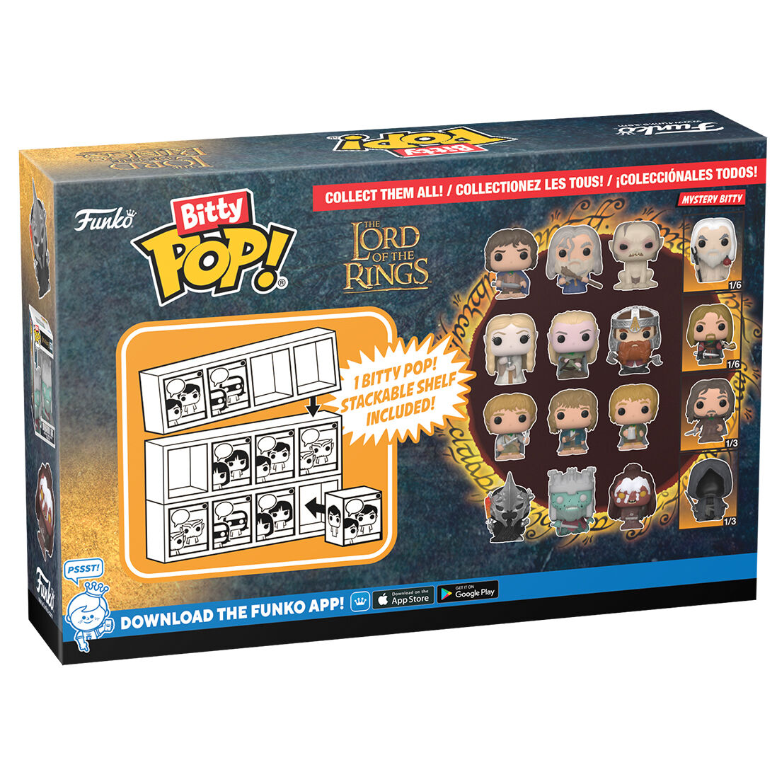 Blister 4 Figuras Bitty Funko POP! The Lord of the Rings Frodo