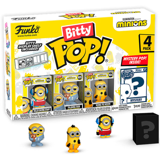 Blister 4 Figuras Bitty Funko POP! Minions Series 3