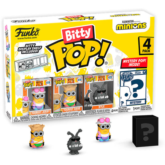 Blister 4 Figuras Bitty Funko POP! Minions Series 4