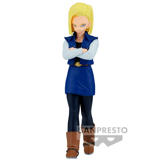 Dragon Ball Z Android 18 Solid Edge Work Figura 17cm