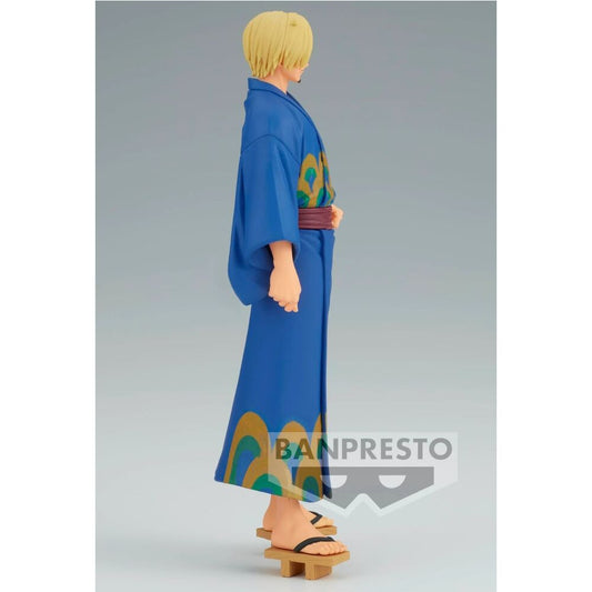 One Piece Grandline Series Wanokuni Yukata Silvers Sanji Figura 17cm