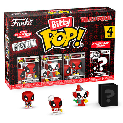 Blister 4 Figuras Bitty Funko POP! Marvel Deadpool Master