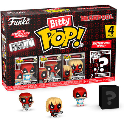 Blister 4 Figuras Bitty Funko POP! Marvel Deadpool Sleepover