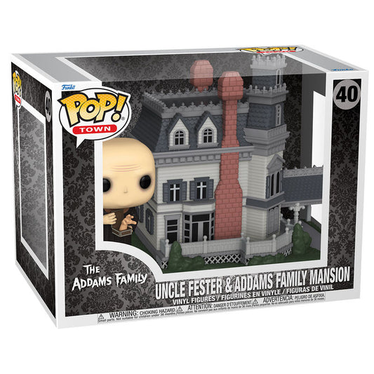 Funko POP!Town The Addams Family Uncle Fester & Addams Family Mansion