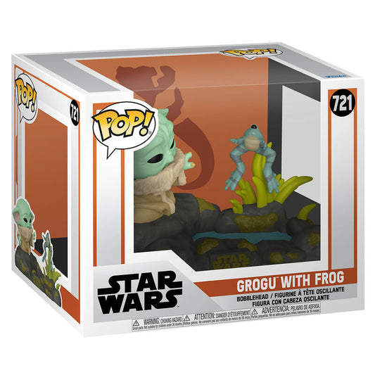 Funko POP!Deluxe Star Wars The Mandalorian Grogu with Frog