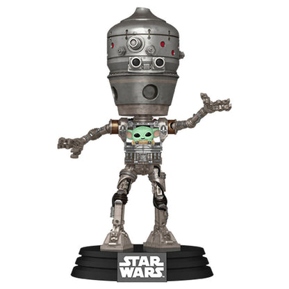 Funko POP!Deluxe Star Wars The Mandalorian IG-12 with Grogu
