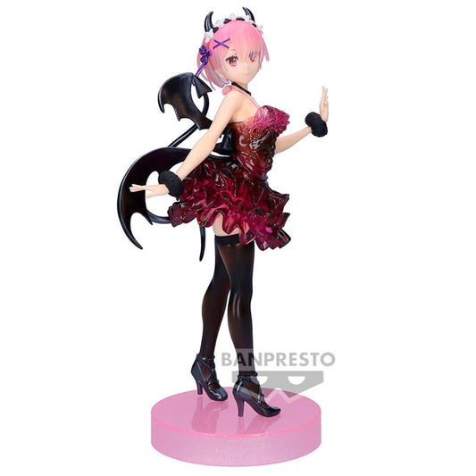 Re:Zero Starting Life in Another World Ram Clear & Dressy Figura 22cm