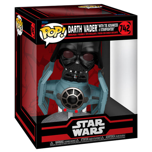 Funko POP! Deluxe Star Wars Darth Vader with Tie Advanced Starfighter