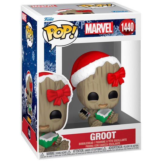 Funko POP!Marvel Groot with Present