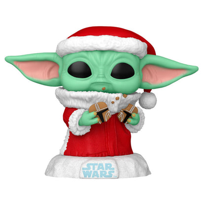 Funko POP!Star Wars Grogu with Christmas Cookie