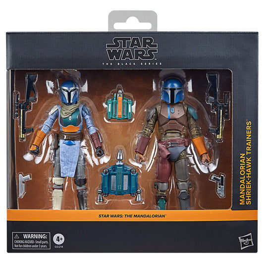 Star Wars The Mandalorian - Mandalorian & Shriek-Hawk Trainers set 2 Figuras 15cm
