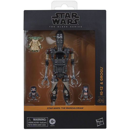 Star Wars The Mandalorian IG-12 & Grogu set Figuras 15cm