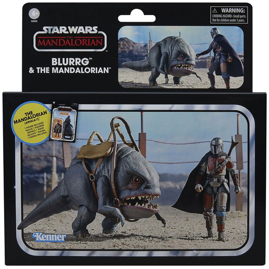 Star Wars The Mandalorian - Blurrg & Mandalorian set 2 Figuras 9,5cm