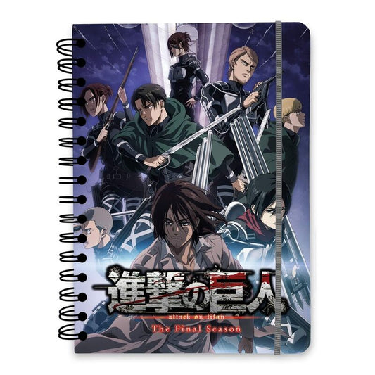 Attack on Titan A5 Caderno