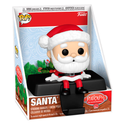 Funko POP! Edge-Sitter Rudolph The Red-Nosed Reindeer Santa Claus