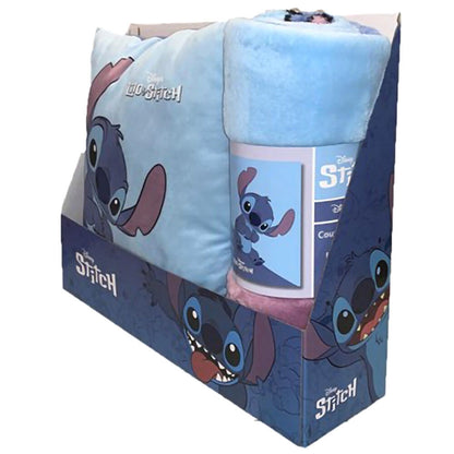Disney Stitch Manta Polar + Almofada set