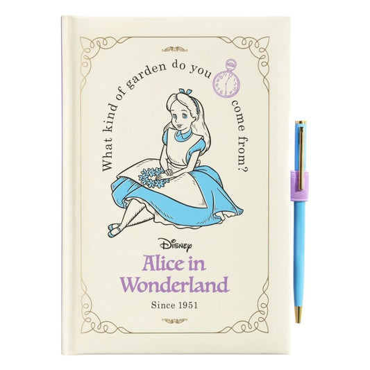 Disney Alice in Wonderland A5 premium Caderno + Caneta