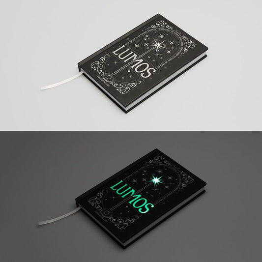 Harry Potter Lumos A5 premium led Caderno + Caneta