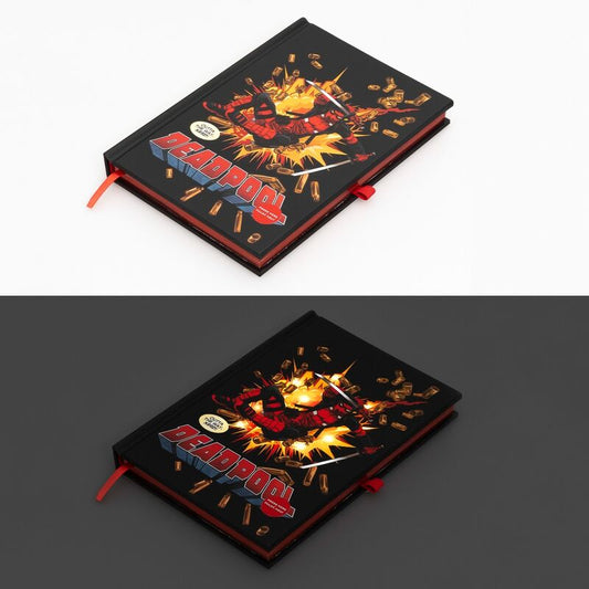 Marvel Deadpool A5 premium led Caderno