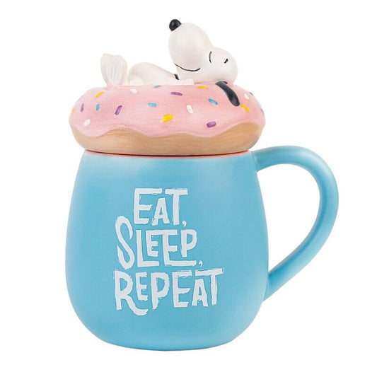 Snoopy Eat Sleep Repeat 3D Caneca 500ml