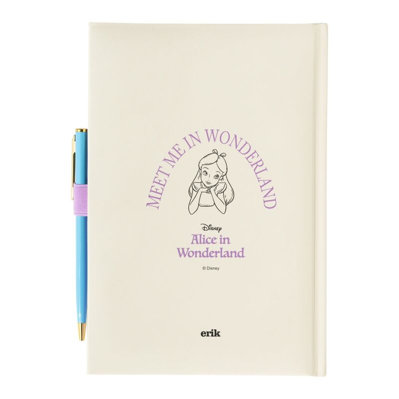Disney Alice in Wonderland A5 premium Caderno + Caneta