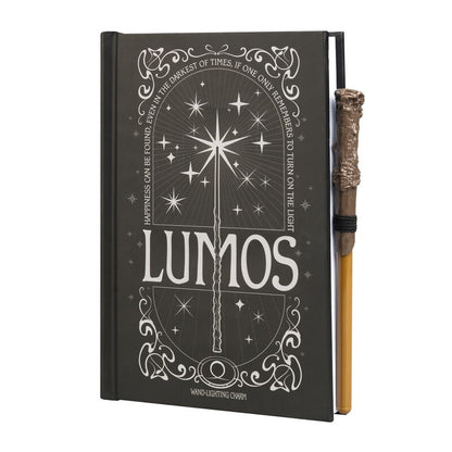 Harry Potter Lumos A5 premium led Caderno + Caneta