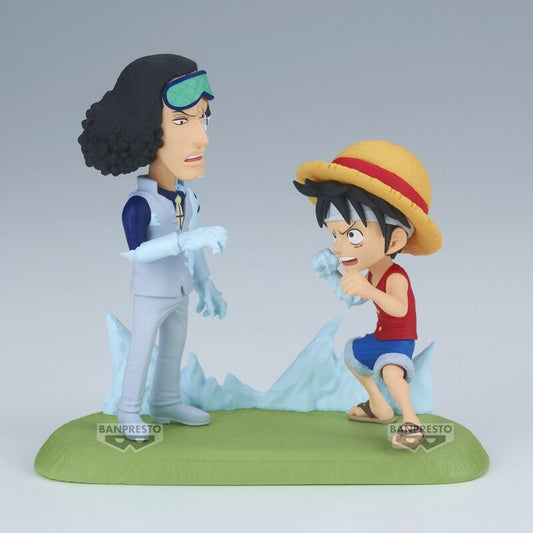 One Piece World Collectable Figura Log Stories Monkey D. Luffy vs Kuzan 9cm