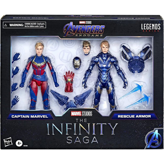 Marvel Avengers Endgame The Infinity Saga Captain Marvel & Rescue Armor pack 2 Figuras 15cm