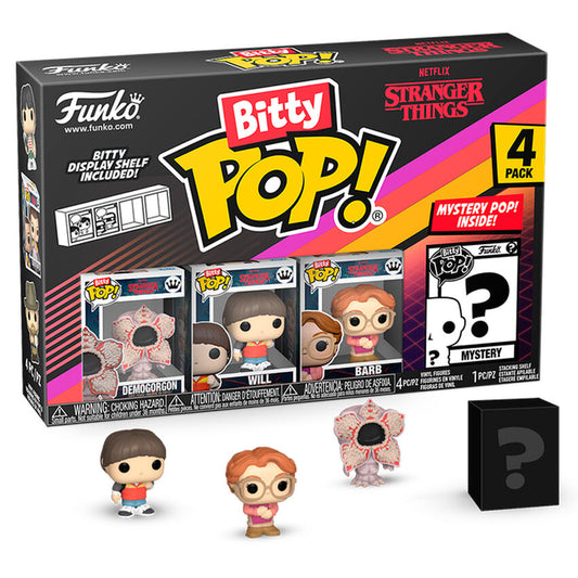 Blister 4 Figuras Bitty Funko POP! Stranger Things Demogorgon