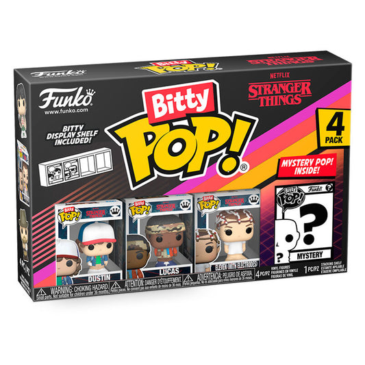 Blister 4 Figuras Bitty Funko POP! Stranger Things Dustin