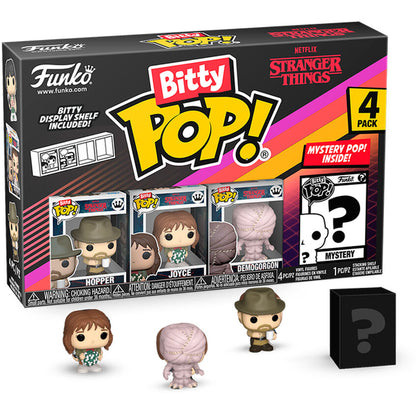 Blister 4 Figuras Bitty Funko POP! Stranger Things Hopper