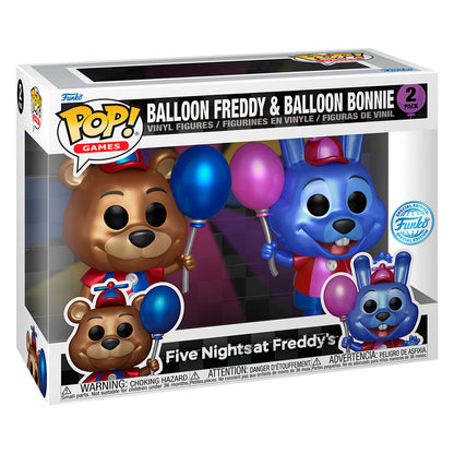 Funko POP! pack 2 Figuras Five Nights at Freddys Ballon Freddy & Balloon Bonnie Exclusive