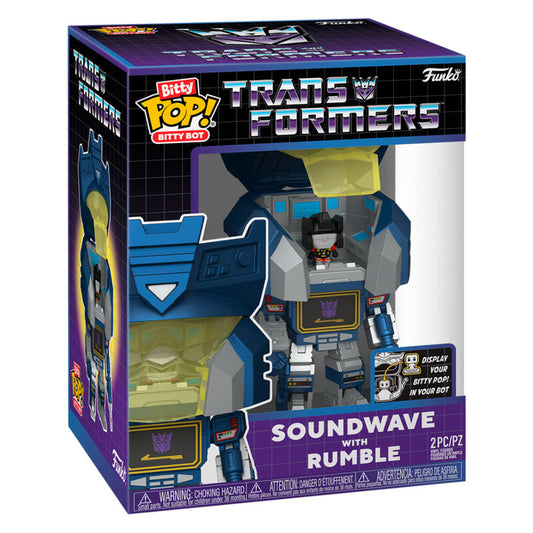 Bitty Bots Figura Transformers Soundwave with Rumble