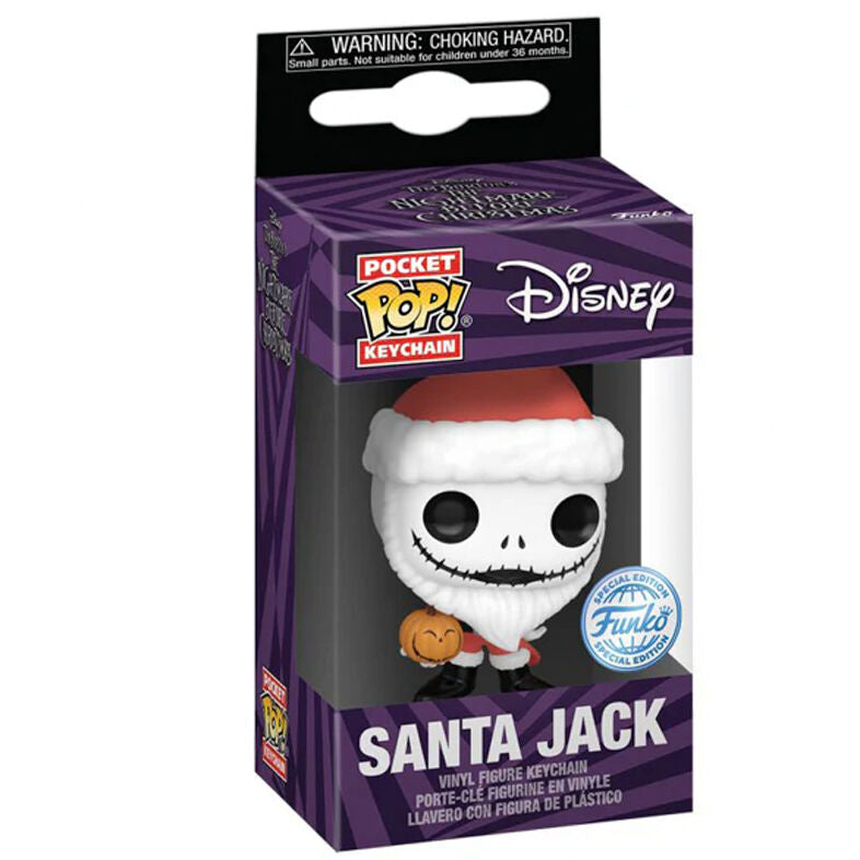 Porta-Chaves Funko POP!Disney Nightmare Before Christmas Santa Jack Exclusive