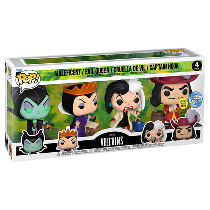 Funko POP! pack 4 Figuras Disney Villains