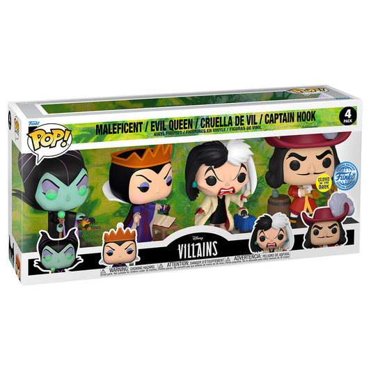 Funko POP! pack 4 Figuras Disney Villains