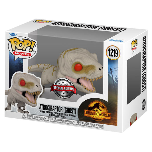 Funko POP!Jurassic World Atrociraptor Ghost Exclusive