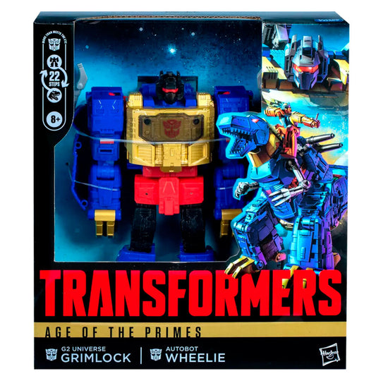 Transformers Age of the Primes G2 Universe Grimlock Autobot Wheelie Figura 19cm