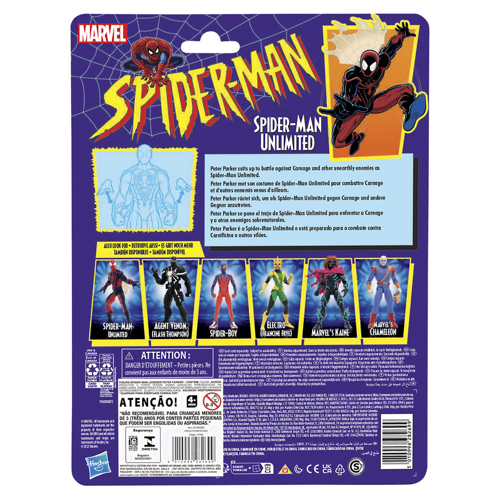 Marvel Comics Spider-Man Spiderman Unlimited Figura 15cm