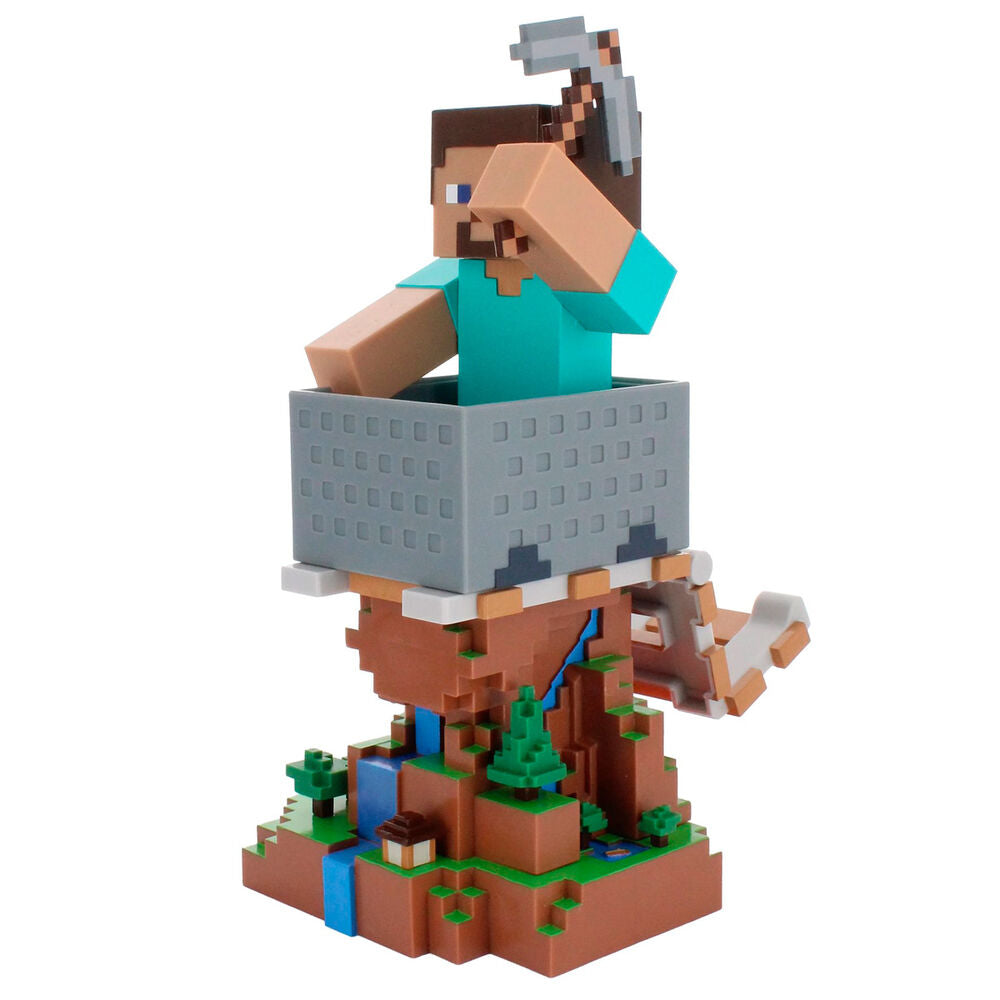 Minecraft Steve clamping  bracket Cable guy 20cm