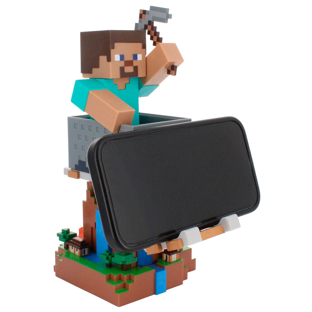 Minecraft Steve clamping  bracket Cable guy 20cm