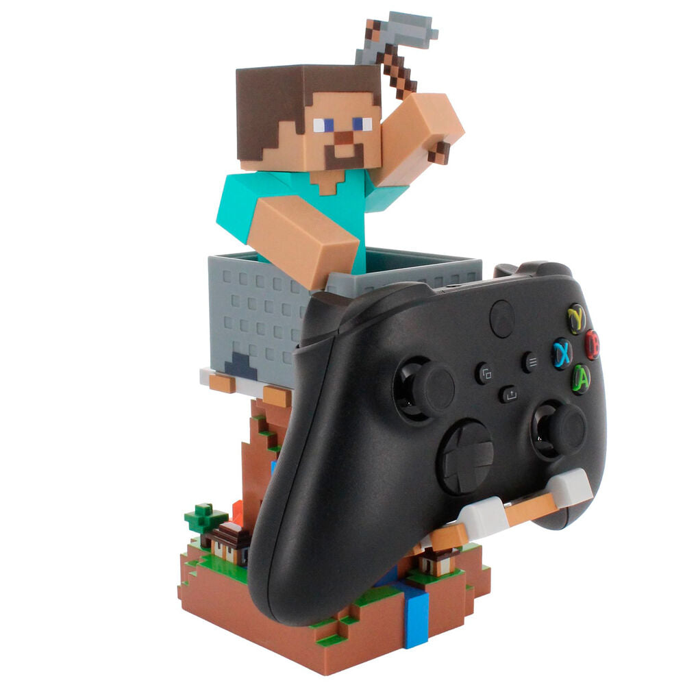 Minecraft Steve clamping  bracket Cable guy 20cm