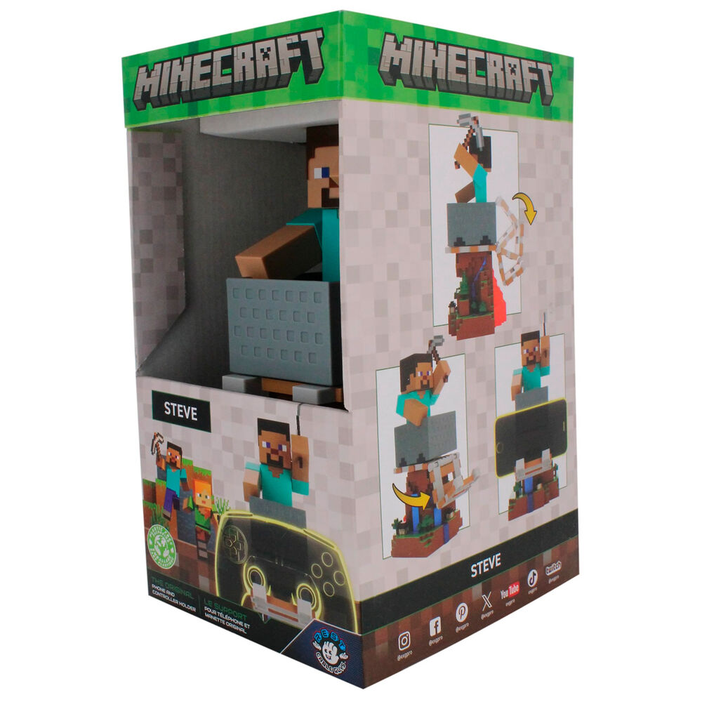 Minecraft Steve clamping  bracket Cable guy 20cm