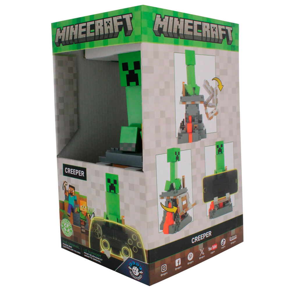 Minecraft Creeper clamping  bracket Cable guy 20cm