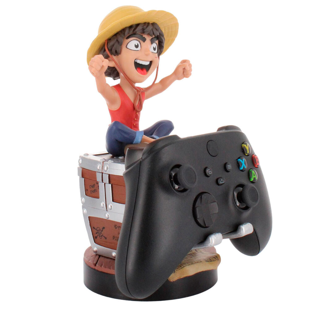 One Piece Luffy Wanted Poster clamping  bracket Cable guy 20cm